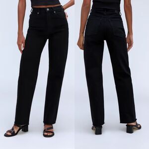 Everlane Women's Black Straight Leg Jeans